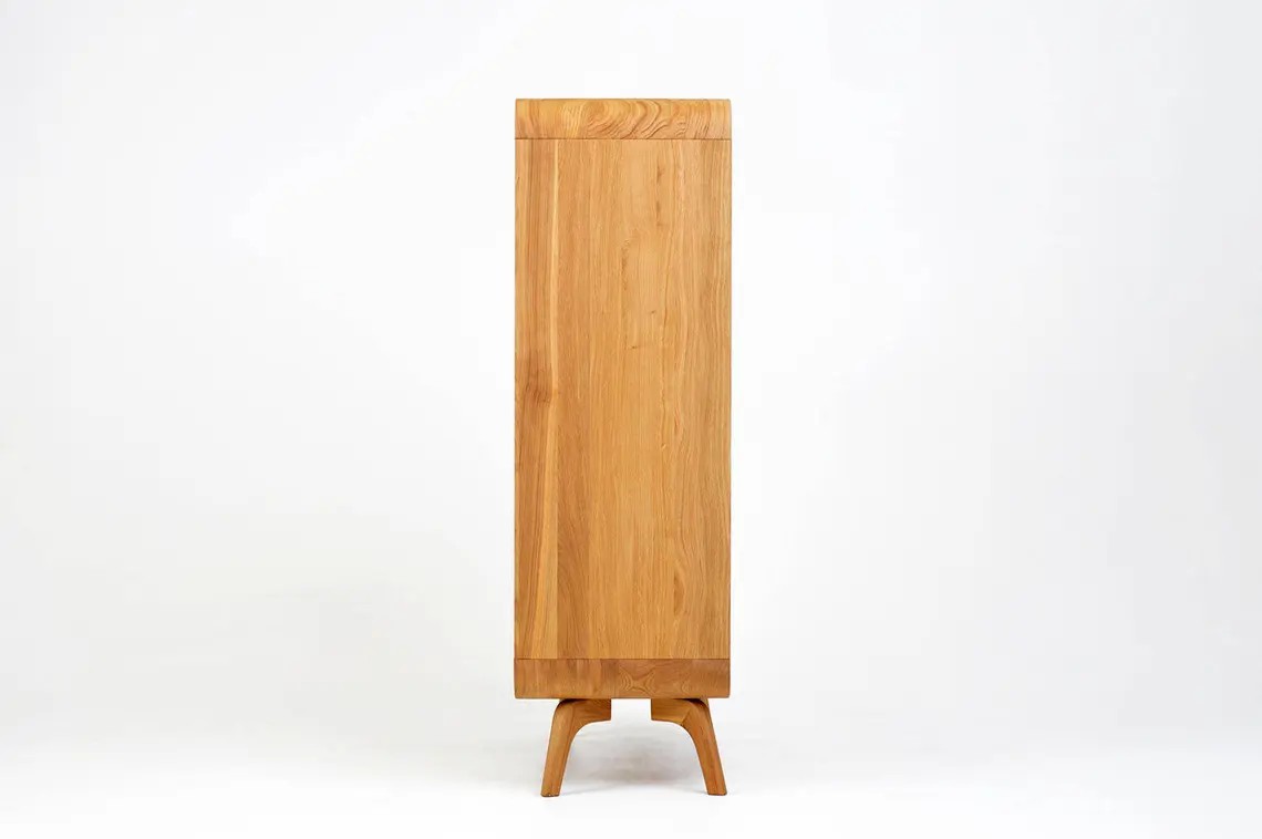 Bora Form – Komoda z litego drewna dębowego z pięcioma szufladami 90cm - obrazek 8